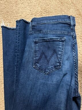 Mother Denim—Fray Hem Bootcut Jeans